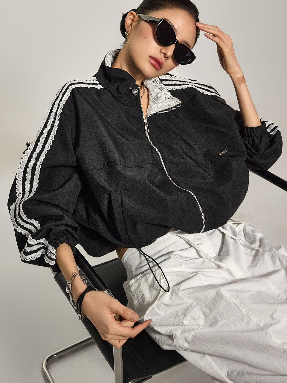 J2738 レースジッパージャケット