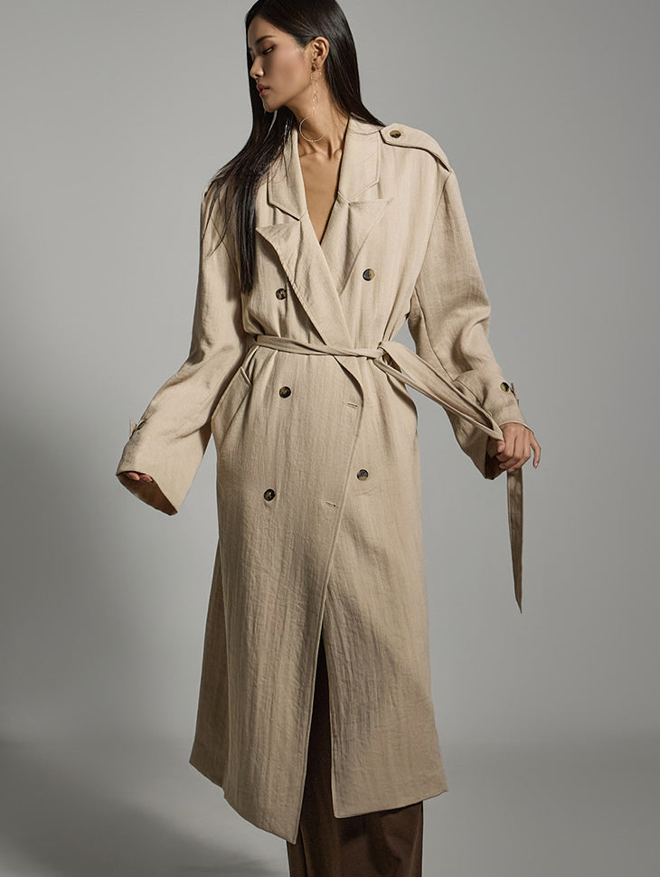 J2744 Trench Coat with Belt