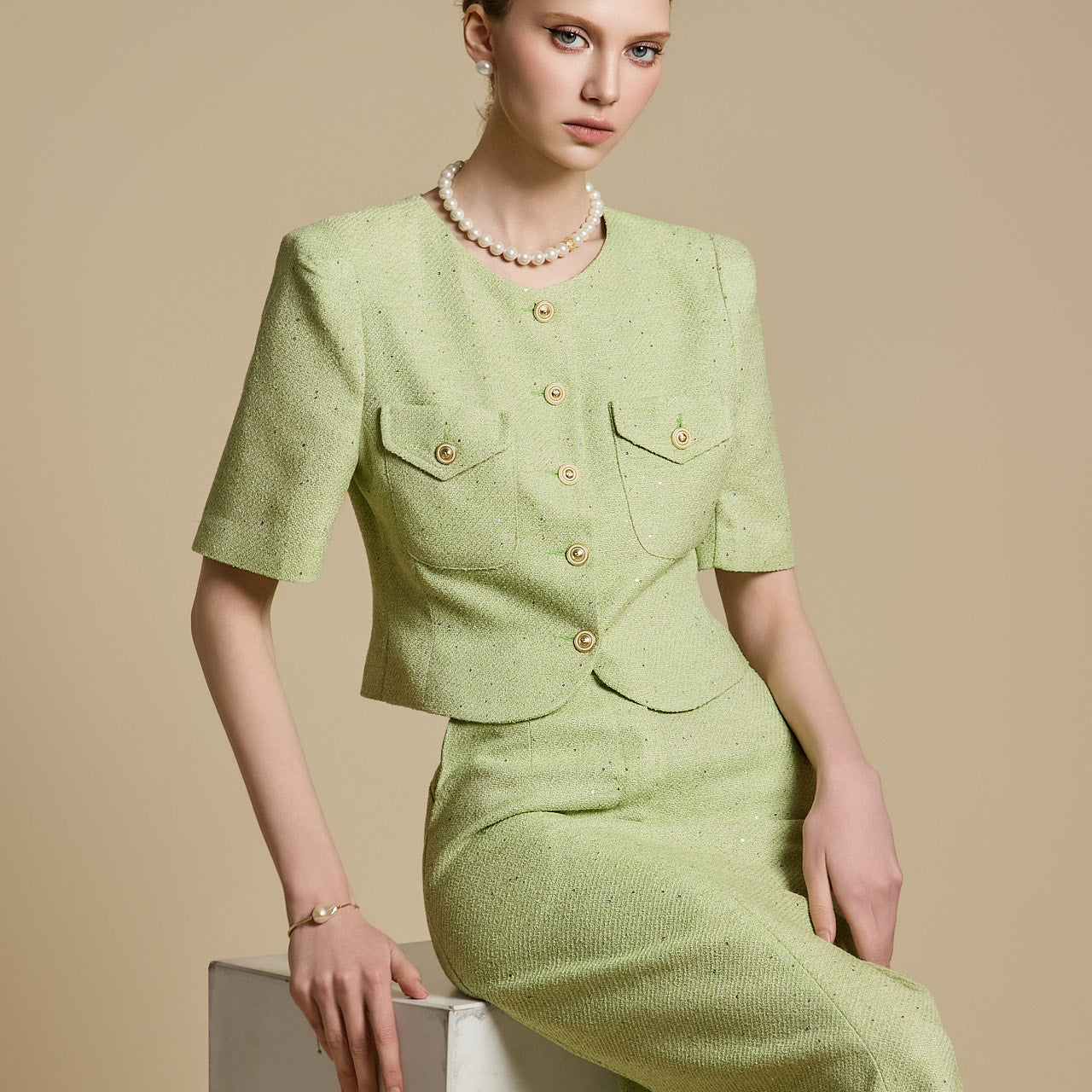 J2749 粗花呢夹克