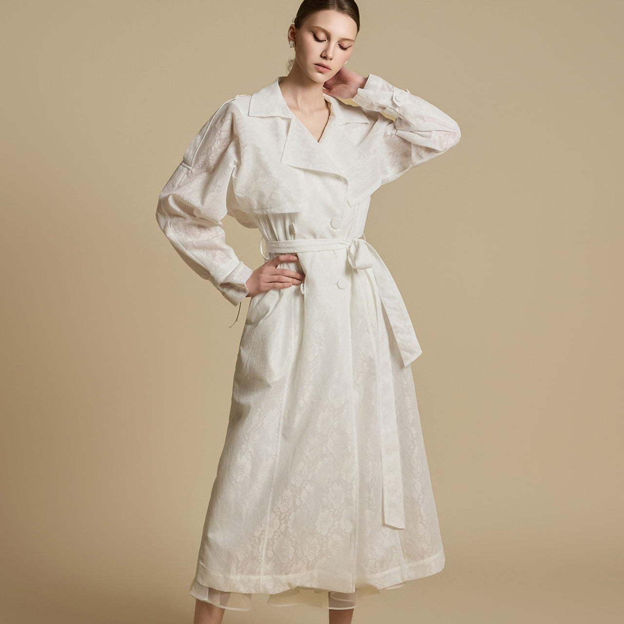 J2752 Trench Coat with Belt