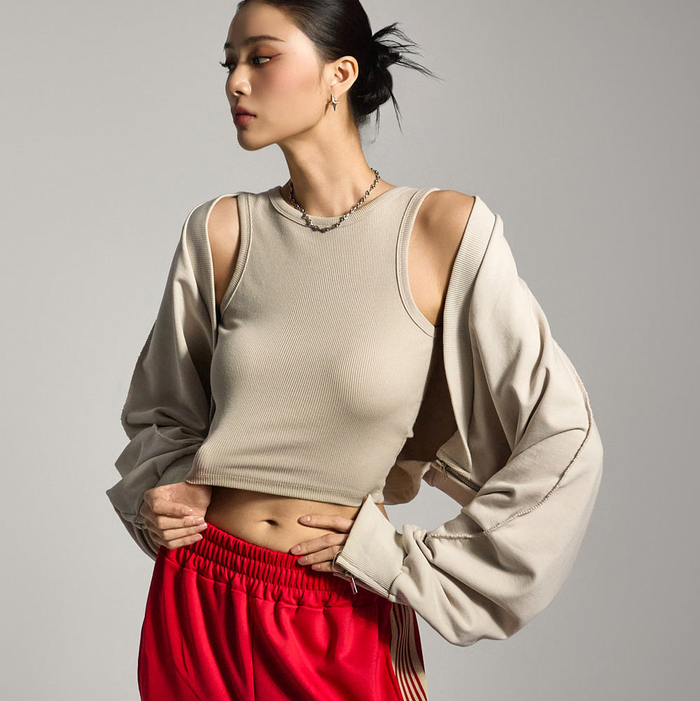 J2755 拉链开襟羊毛衫