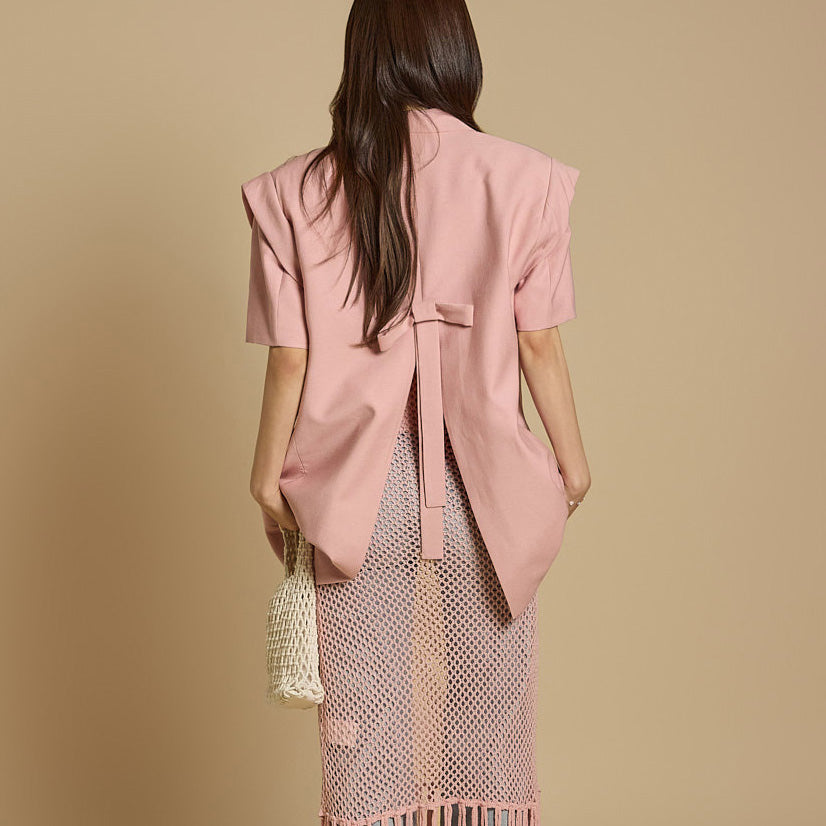 J2766 后背蝴蝶结夹克