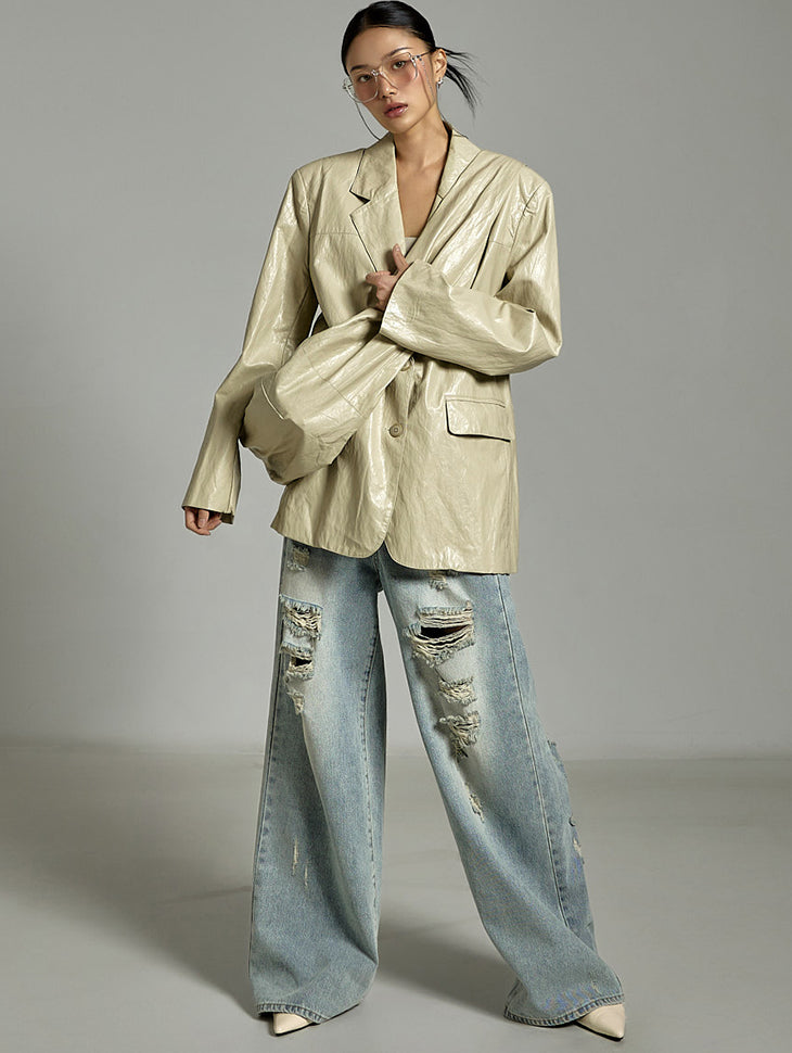 J2837 Jacket with Leather Bag