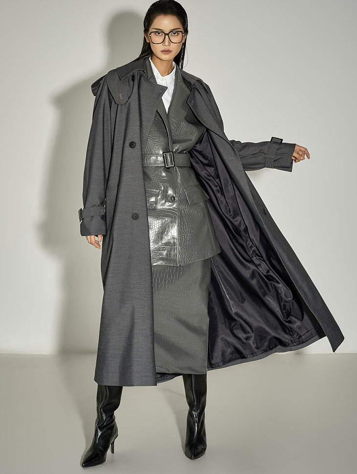 J2847 Trench Coat with Belt