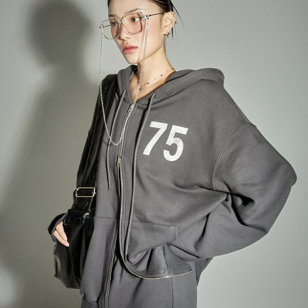 J2867 Hooded Zip-Up Jacket