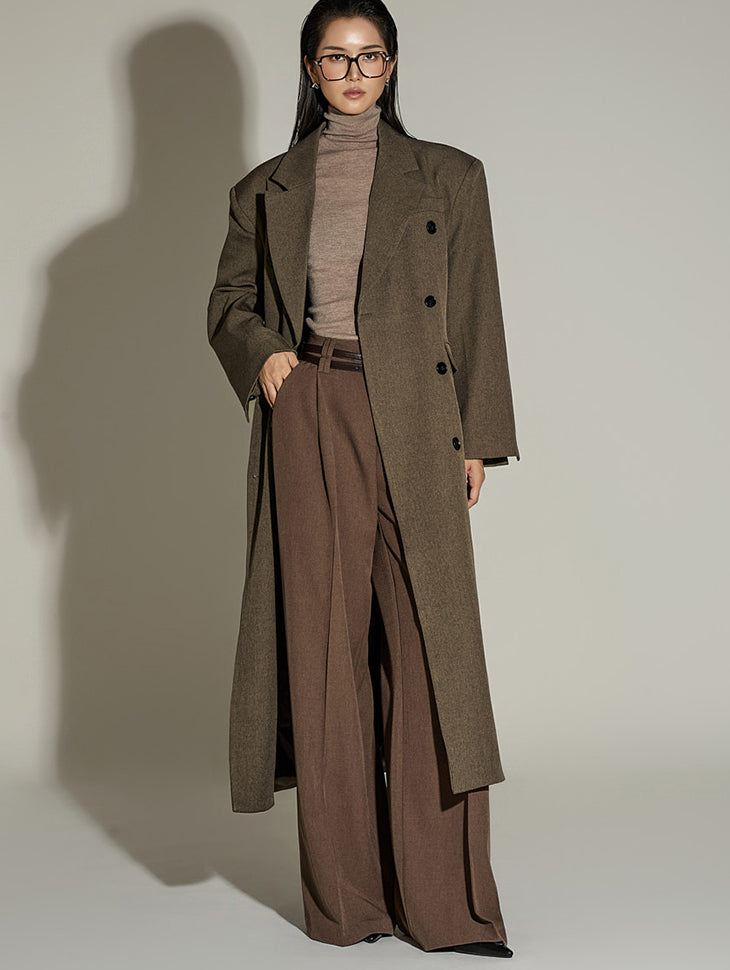 J2877 Double Overfit Coat