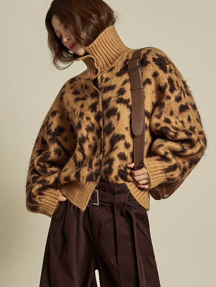 J2905 Leopard Cardigan