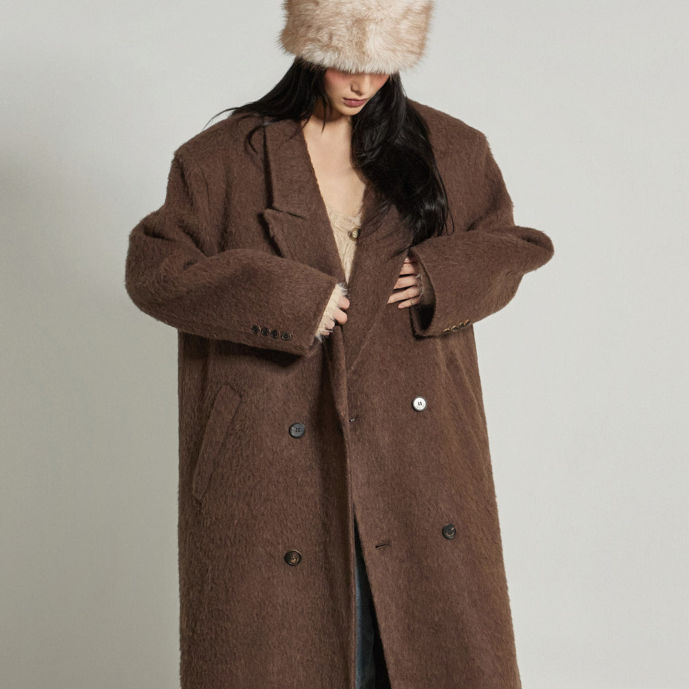 J2969 Wool Collar Coat
