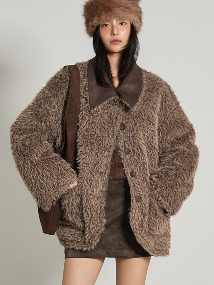 J2975 Collar Fur Jacket