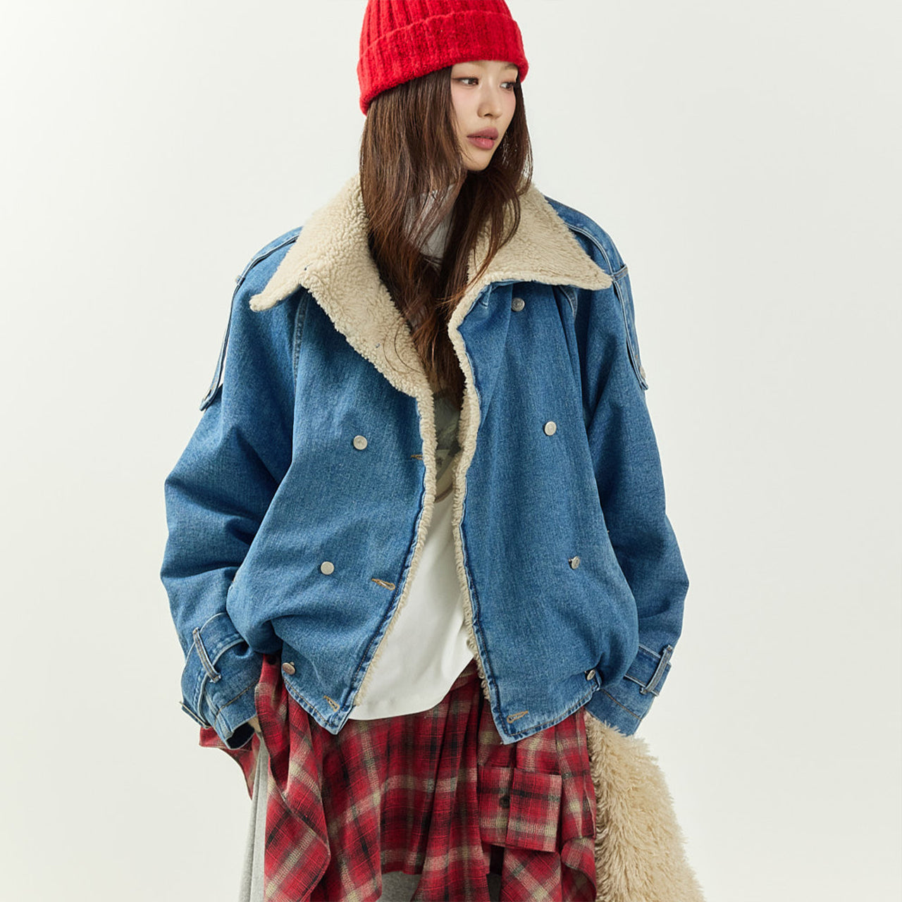 J3025 Boucle Denim Jacket