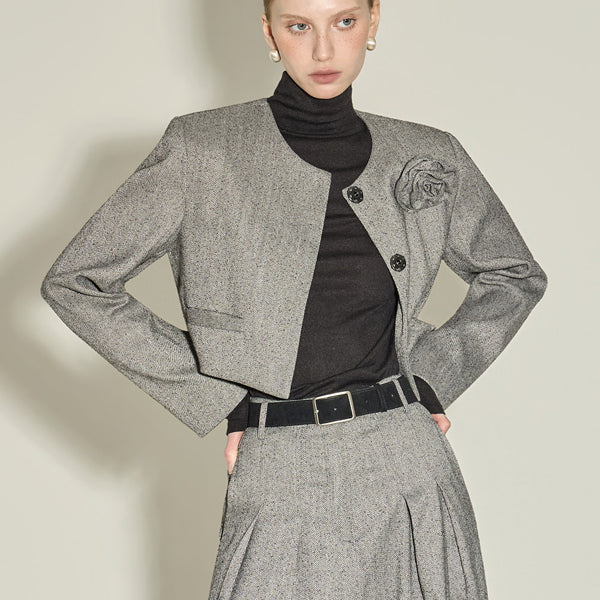 J3073 Jacket with Corsage