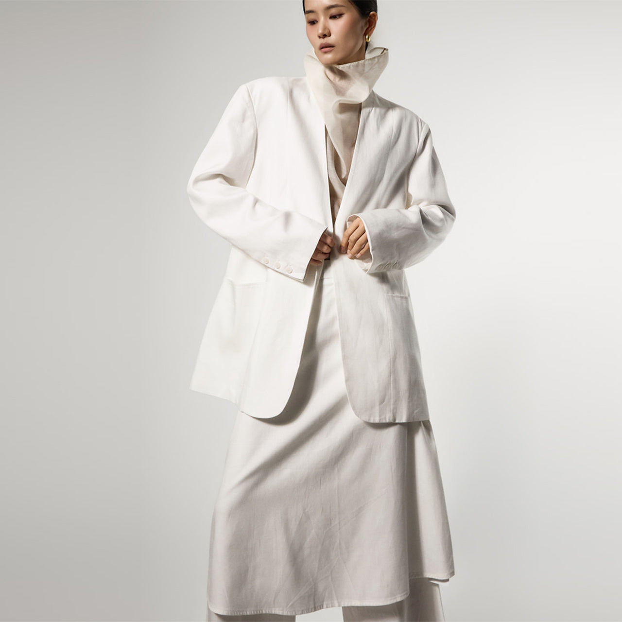 J3170 亚麻宽松夹克