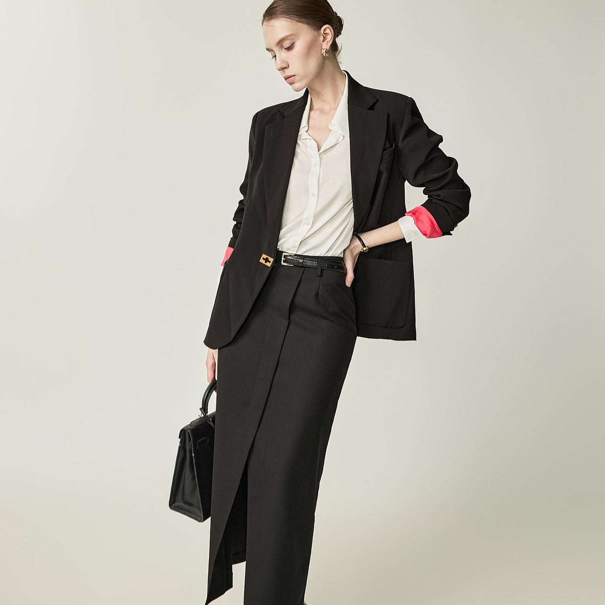 J3314 撞色袖口夹克
