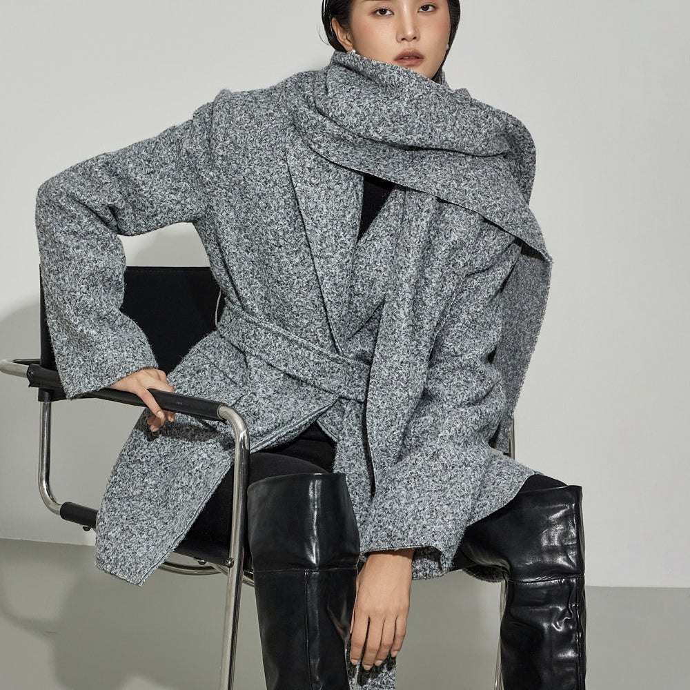 J9351 Jacket with Muffler Strap