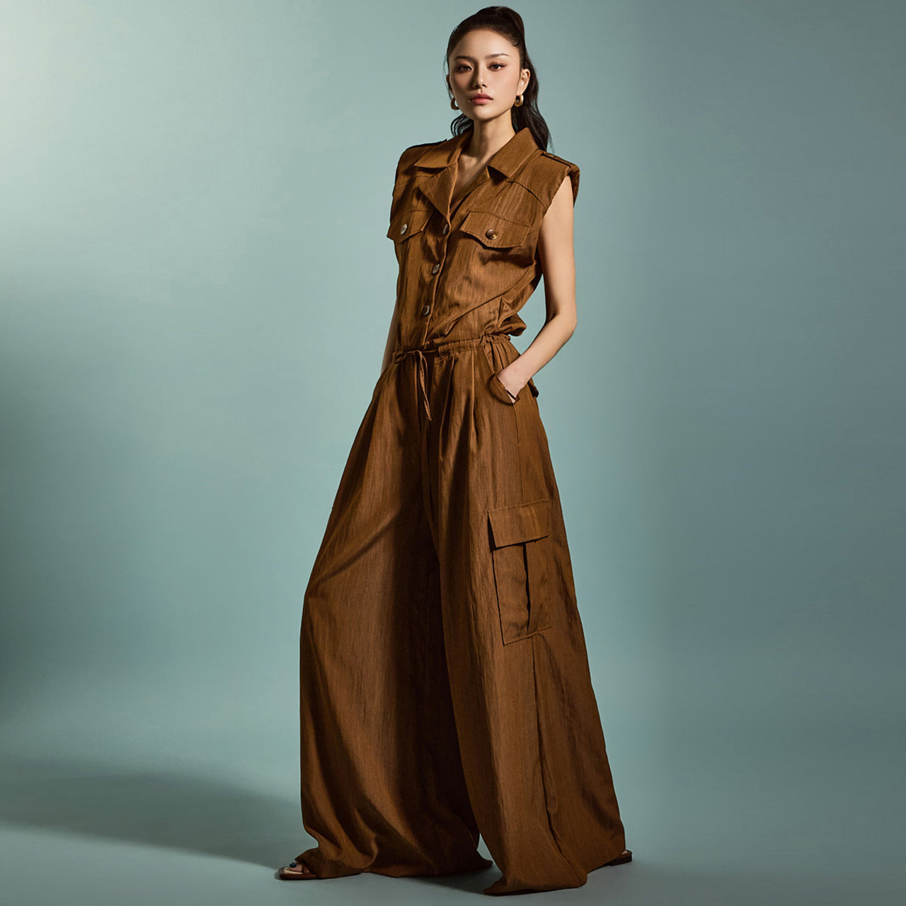 JS055 Pocket Jumpsuit