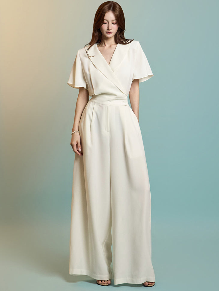 JS057 シャーリングジャンプスーツ