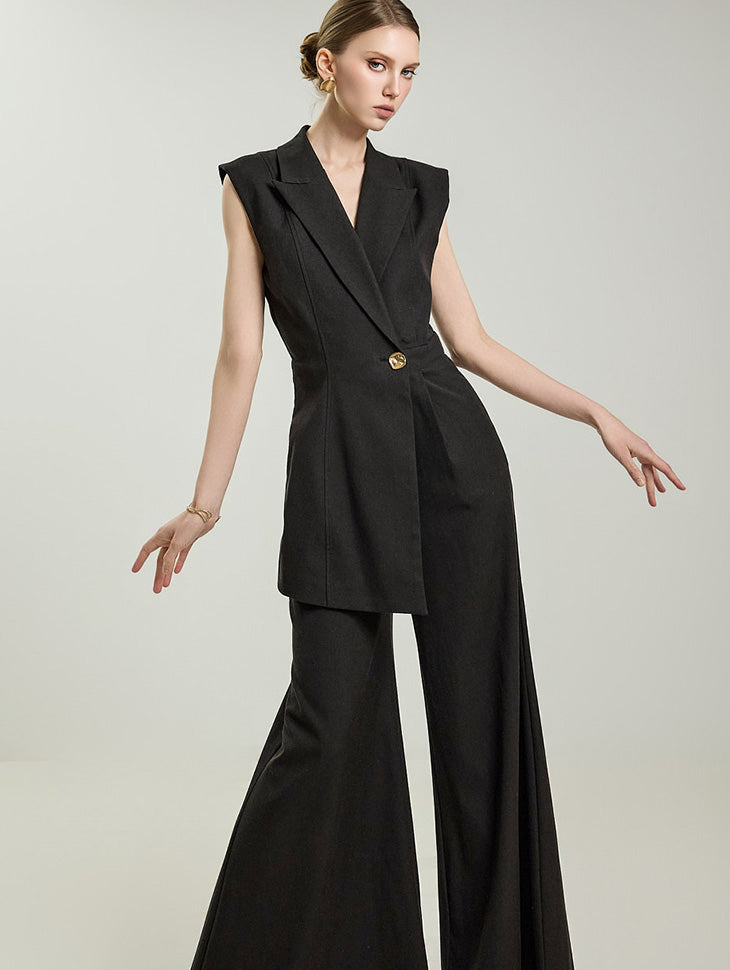 JS9023 ノースリーブジャンプスーツ