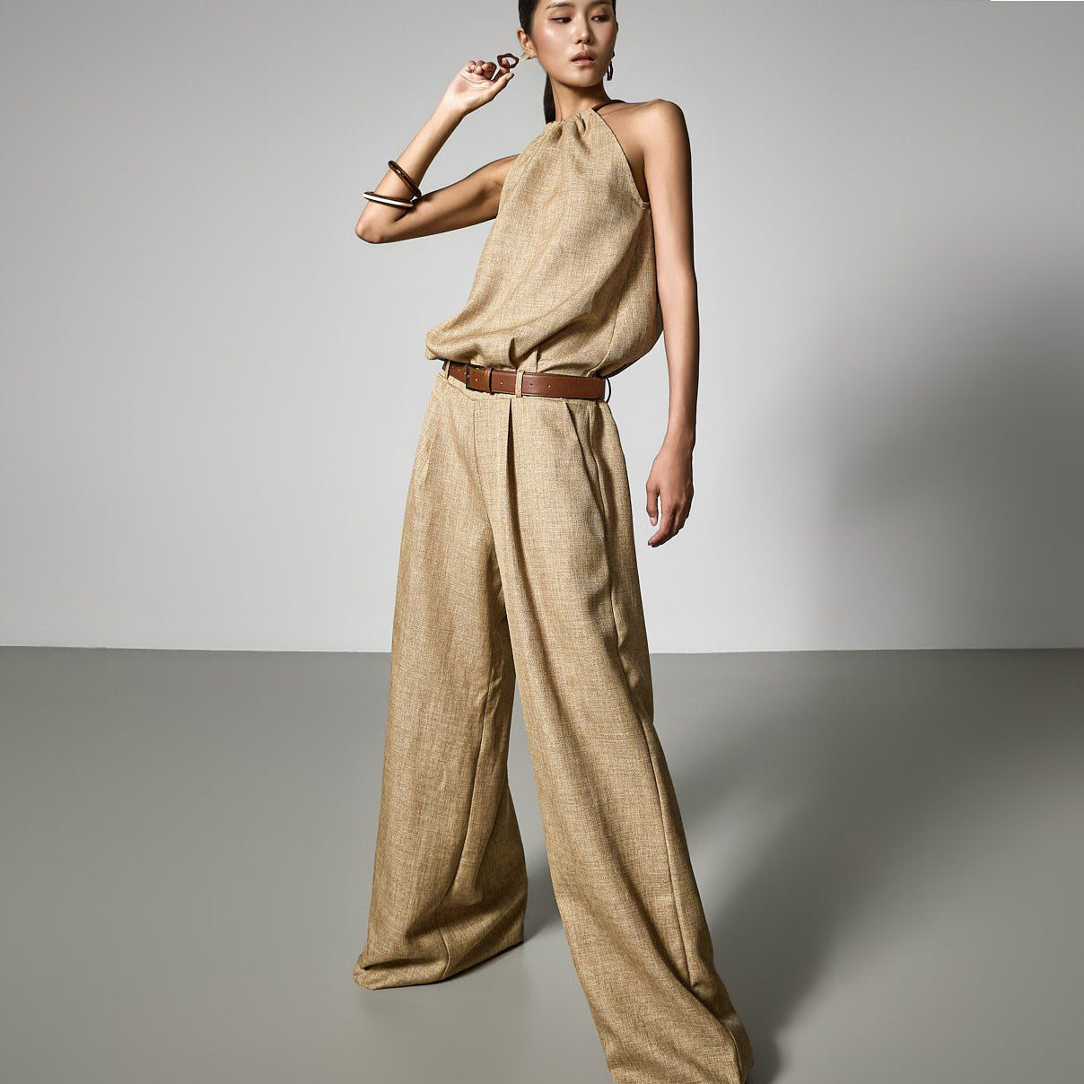 JS9028 Halter Neck Jumpsuit