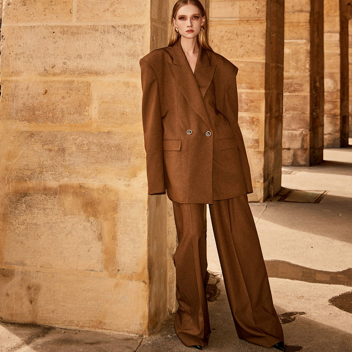 MBDTP020 オーバーサイズフィット ダブルボタン ジャケット スーツ セット