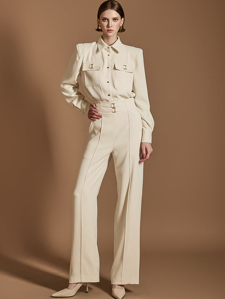 TP1995 ブラウス スラックス セット