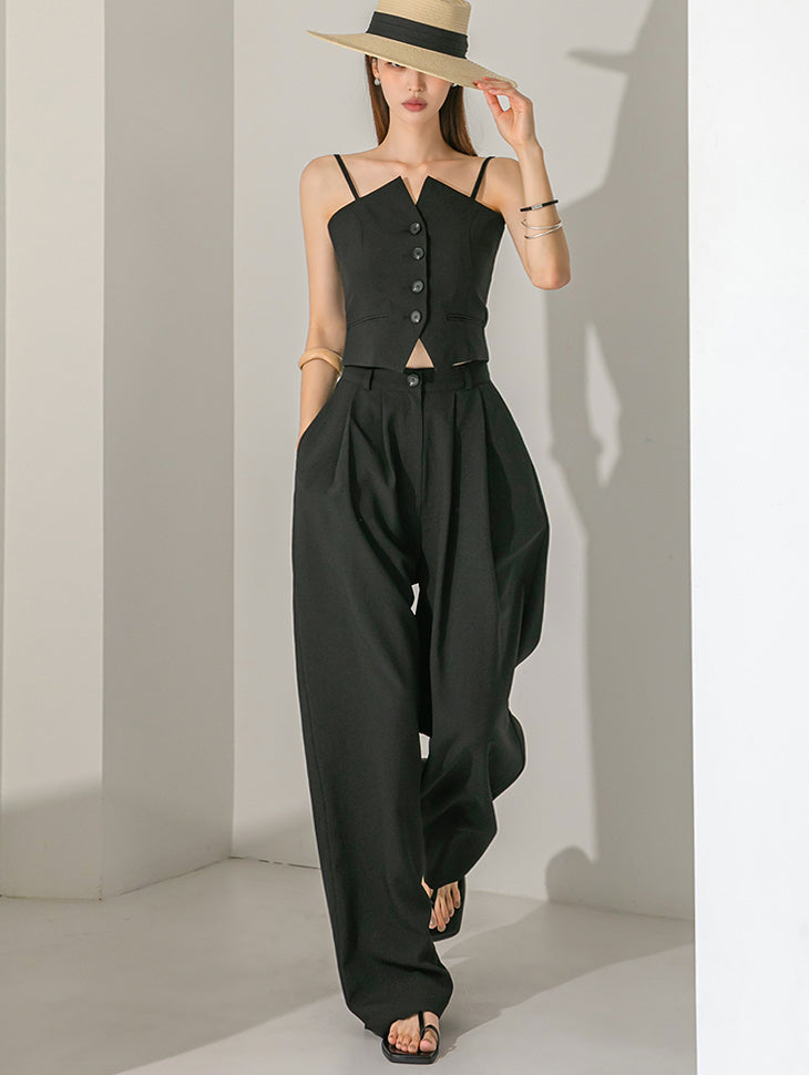 TP1405 吊带无袖两件套