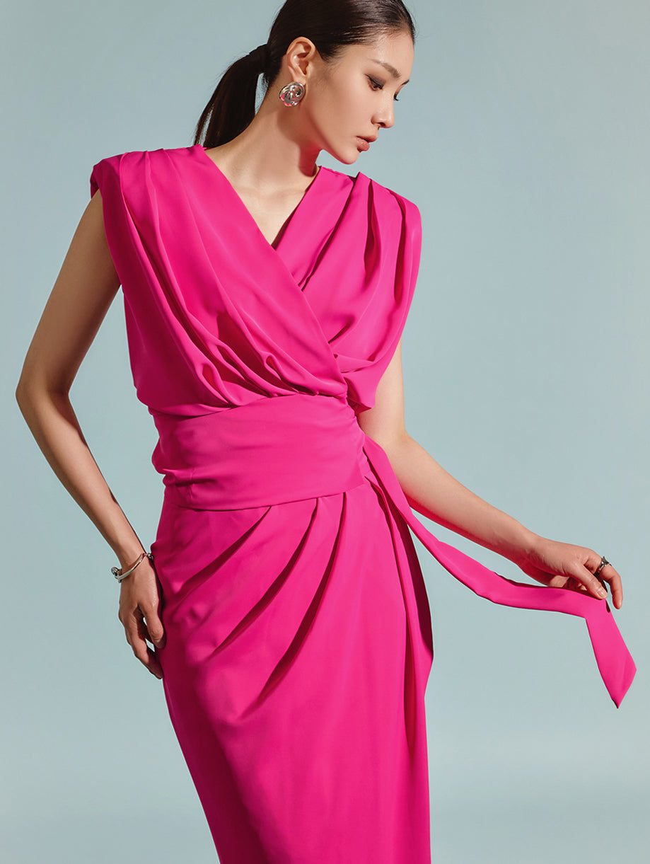 B2850 垂坠裹身衬衫