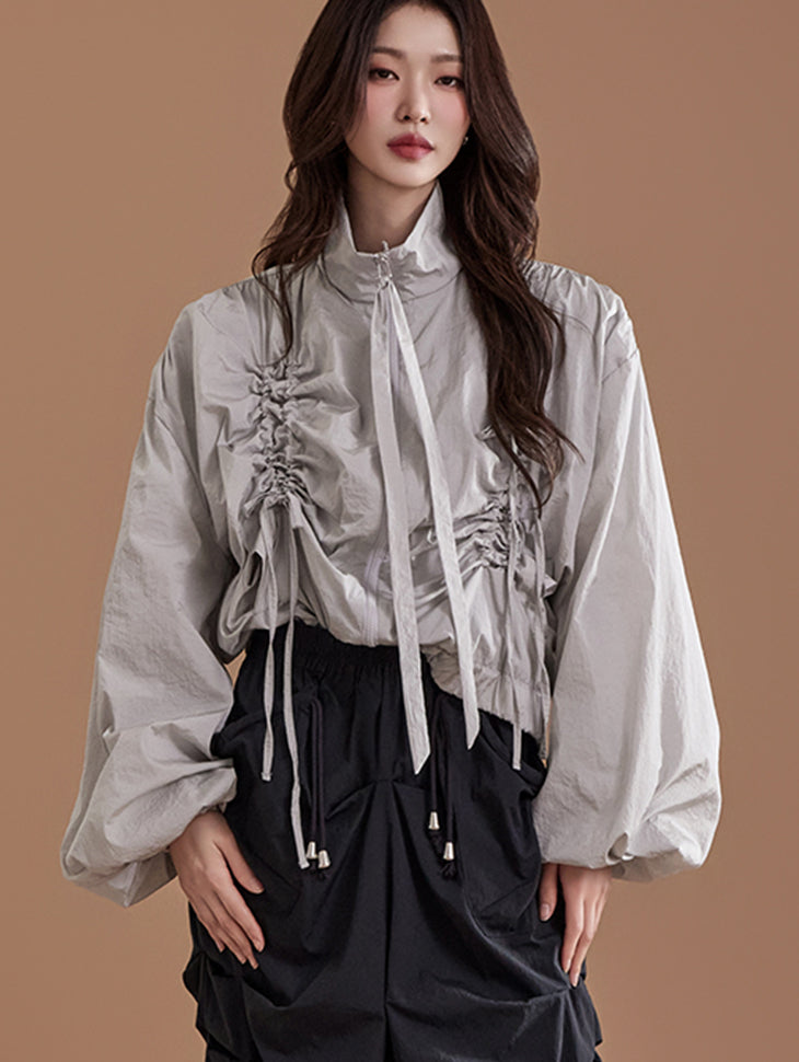 J2272 褶皱套头夹克