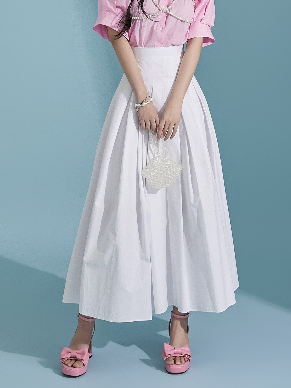 SK2708 细褶半身裙