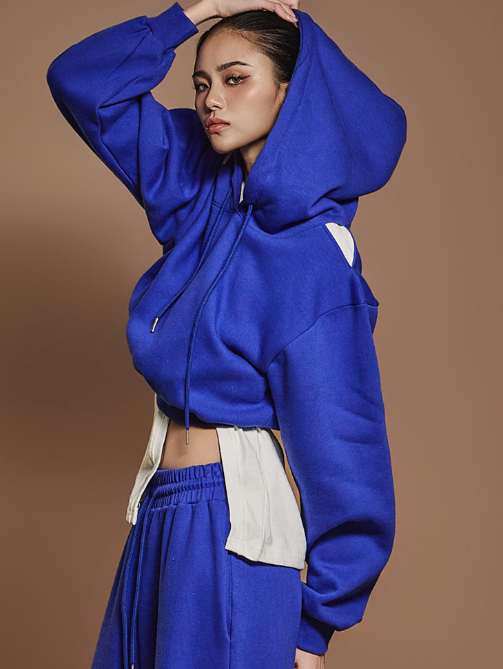 E3612 羊毛衬里连帽衫