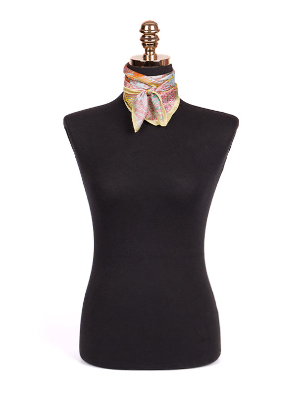 AS-1644 图案真丝围巾