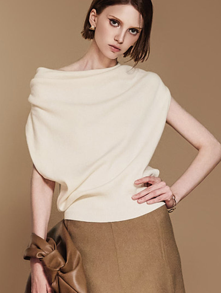 E3538 ドレープニット