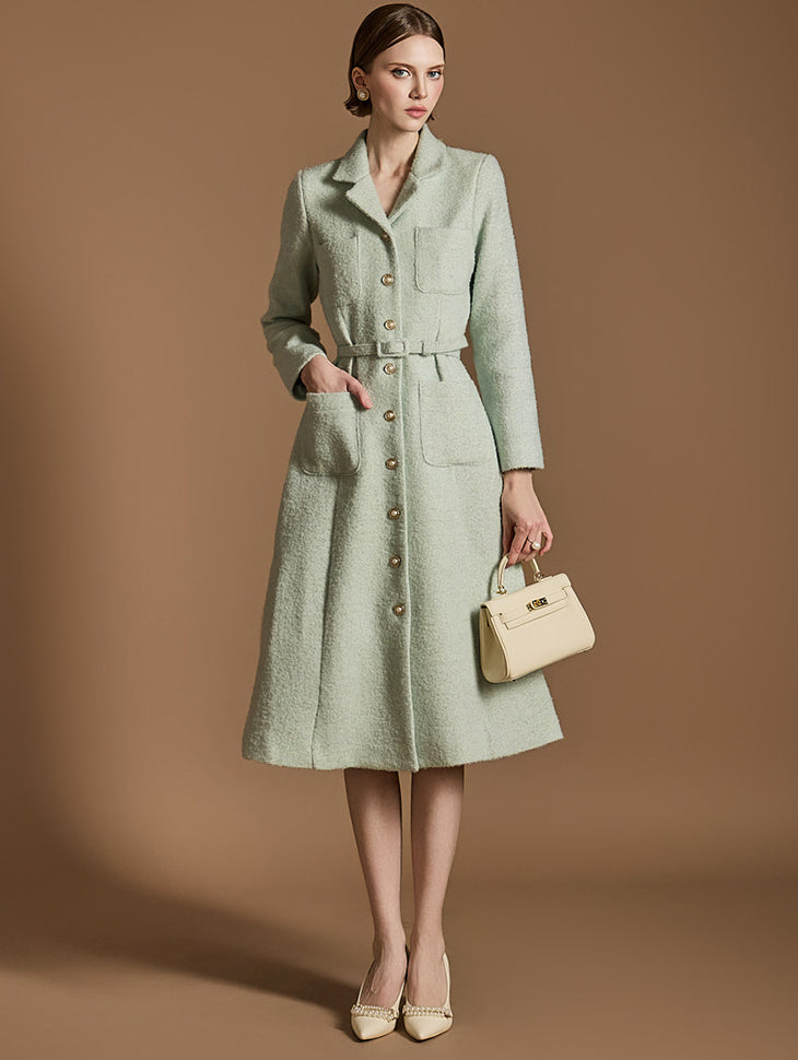 D5131 ウール ベルト付きワンピース *Lサイズ追加版*