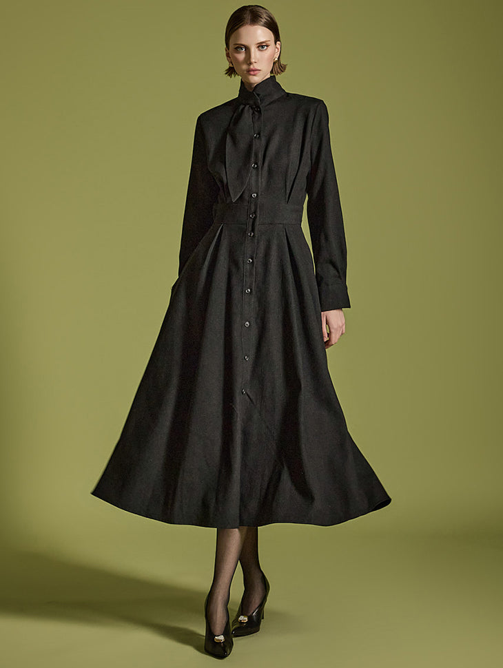 D5137 领带连衣裙