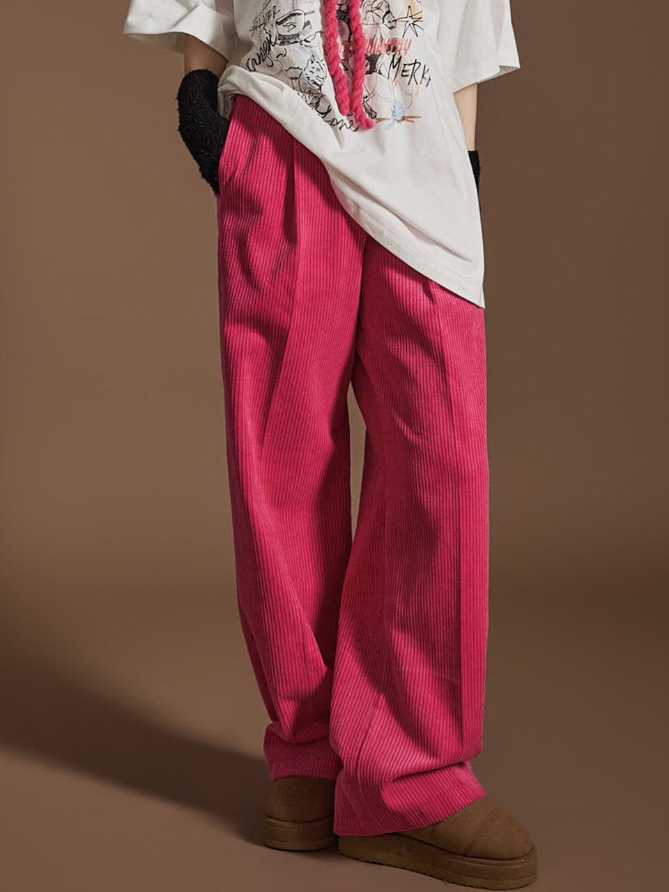 P3330 灯芯绒裤子