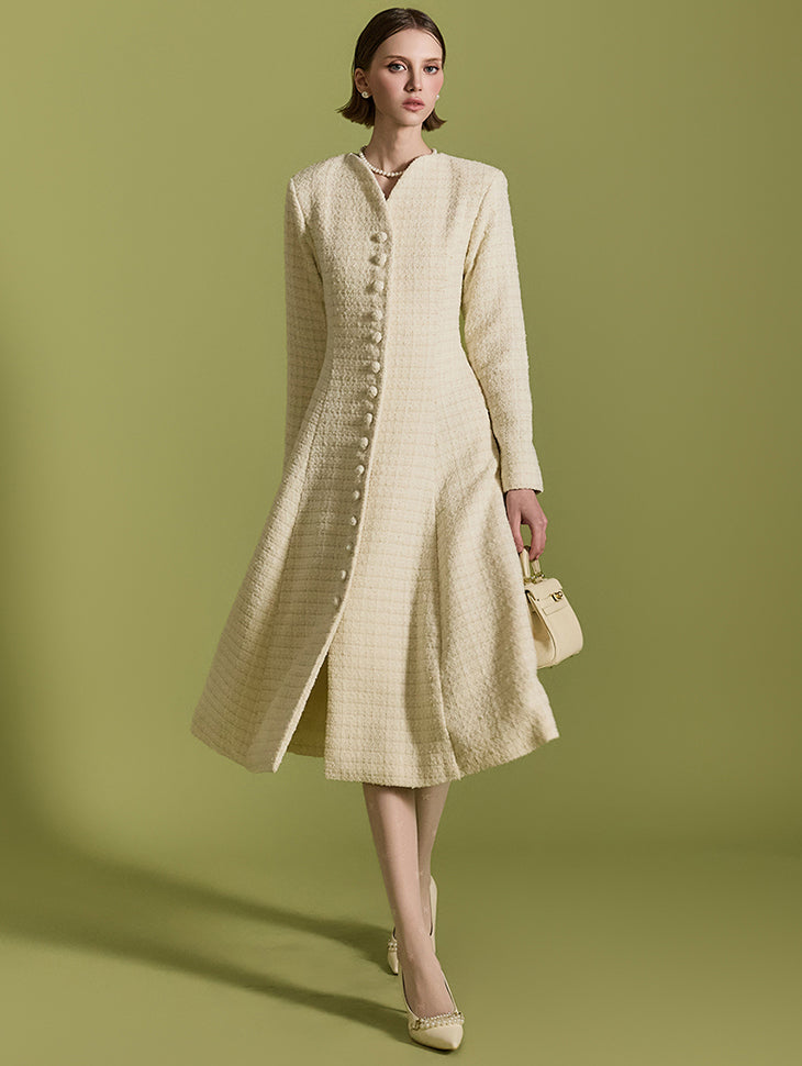 D5157 ツイードドレス