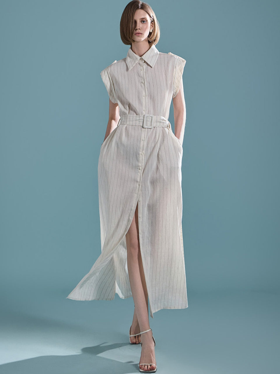 S639 Long Shirt with Belt