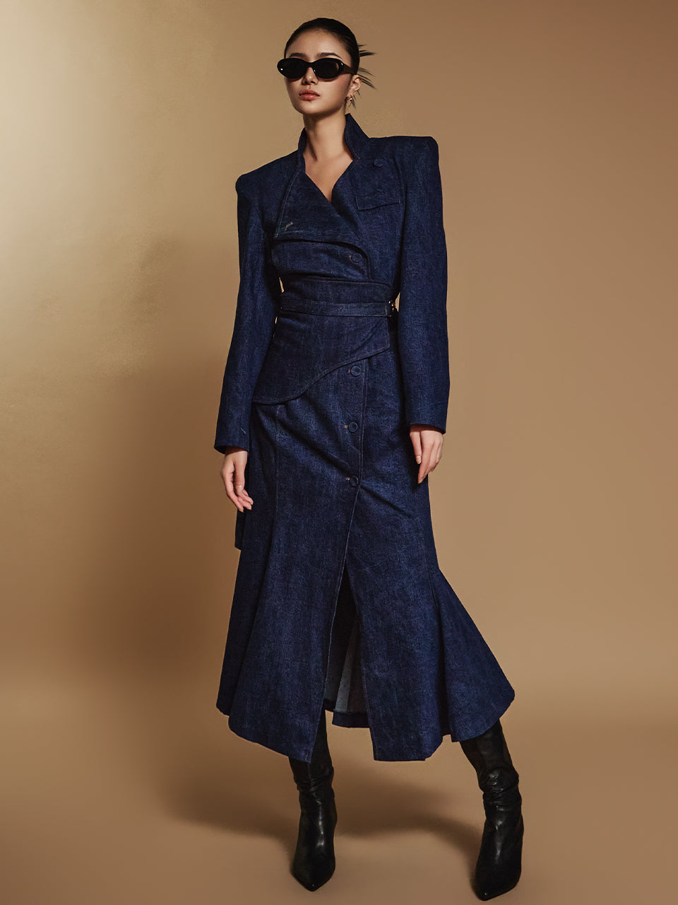 D5094 腰带连衣裙