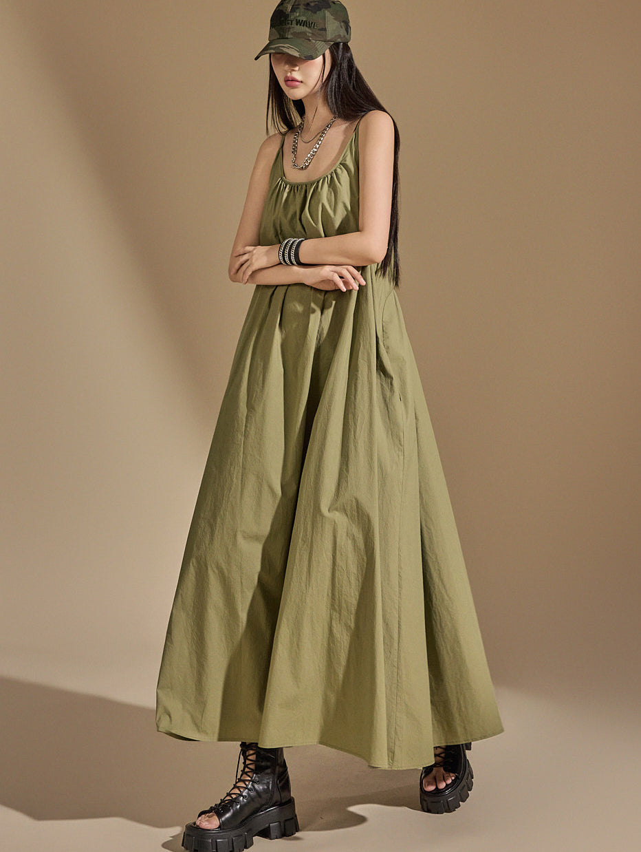 D5029 Shirring Dress