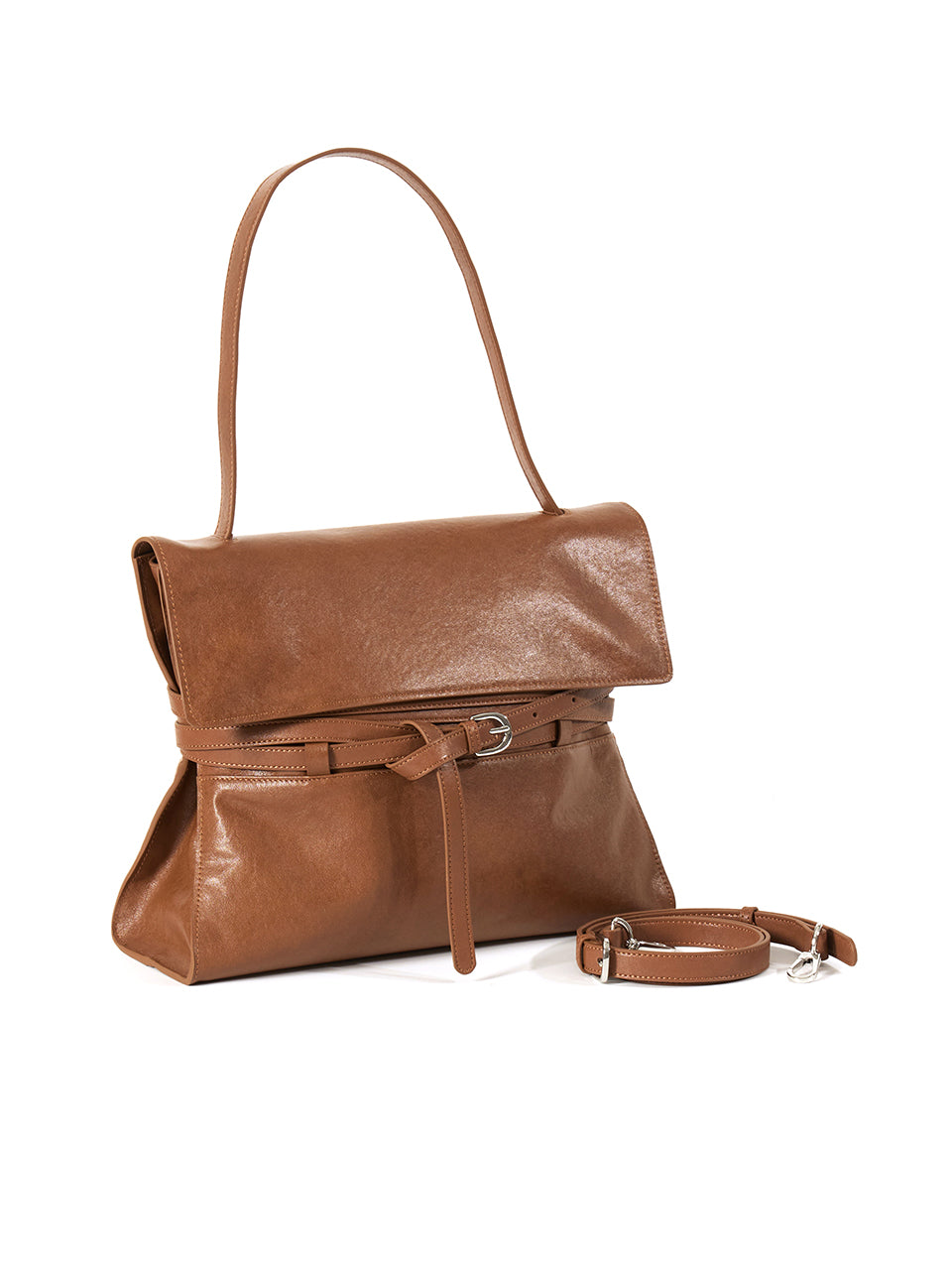 A-1646 ベルト付きビッグショルダーバッグ