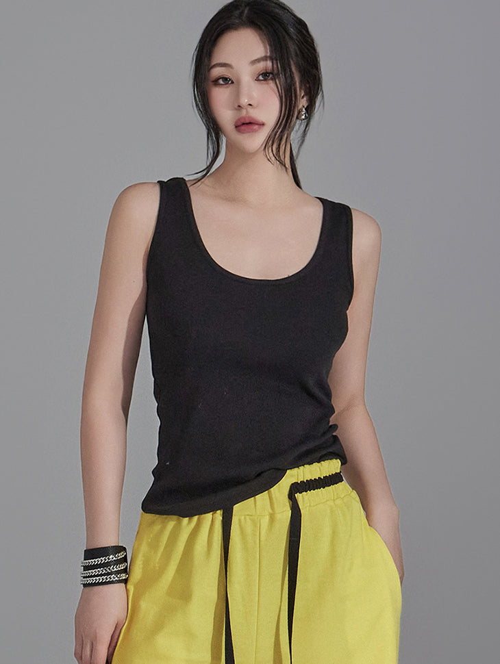E3367 Patches Sleeveless Top