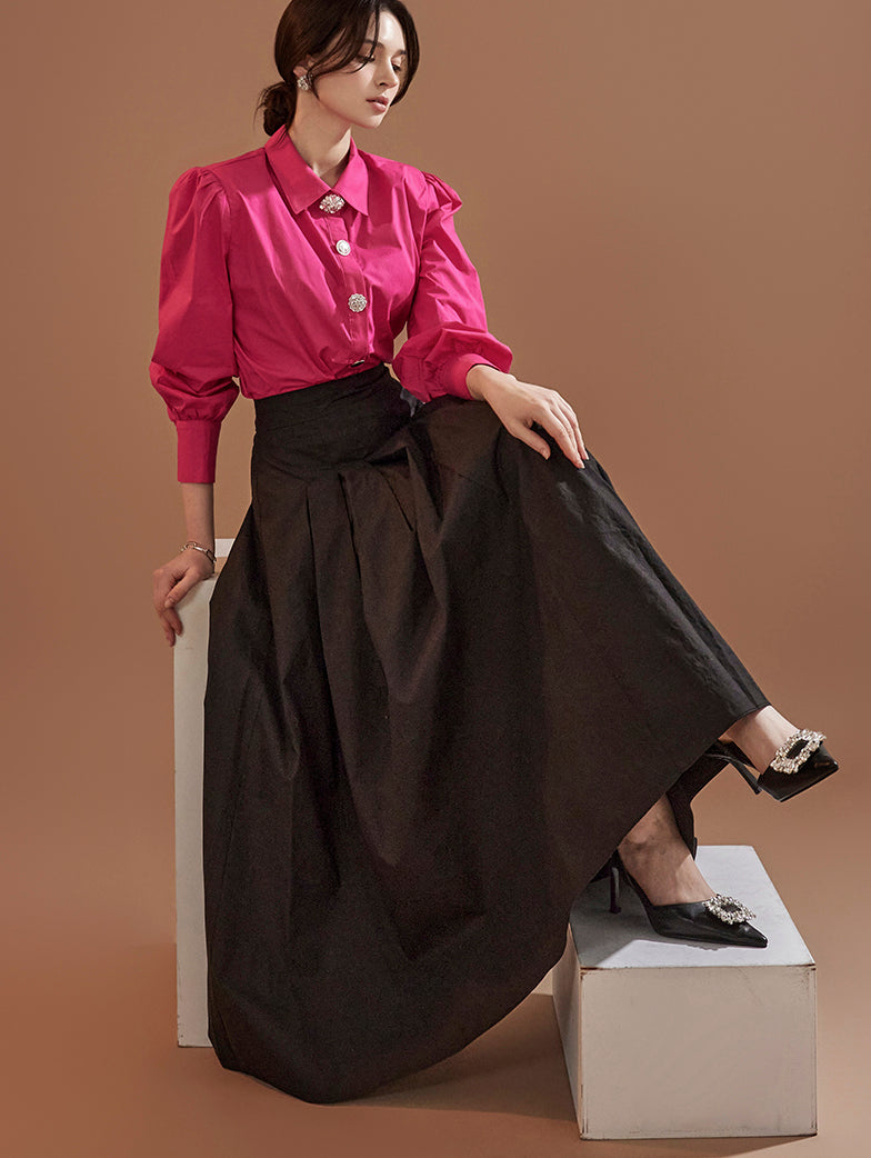 SK2708 细褶半身裙