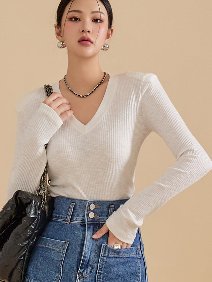 E3150 リブ付きスリムパッドトップ