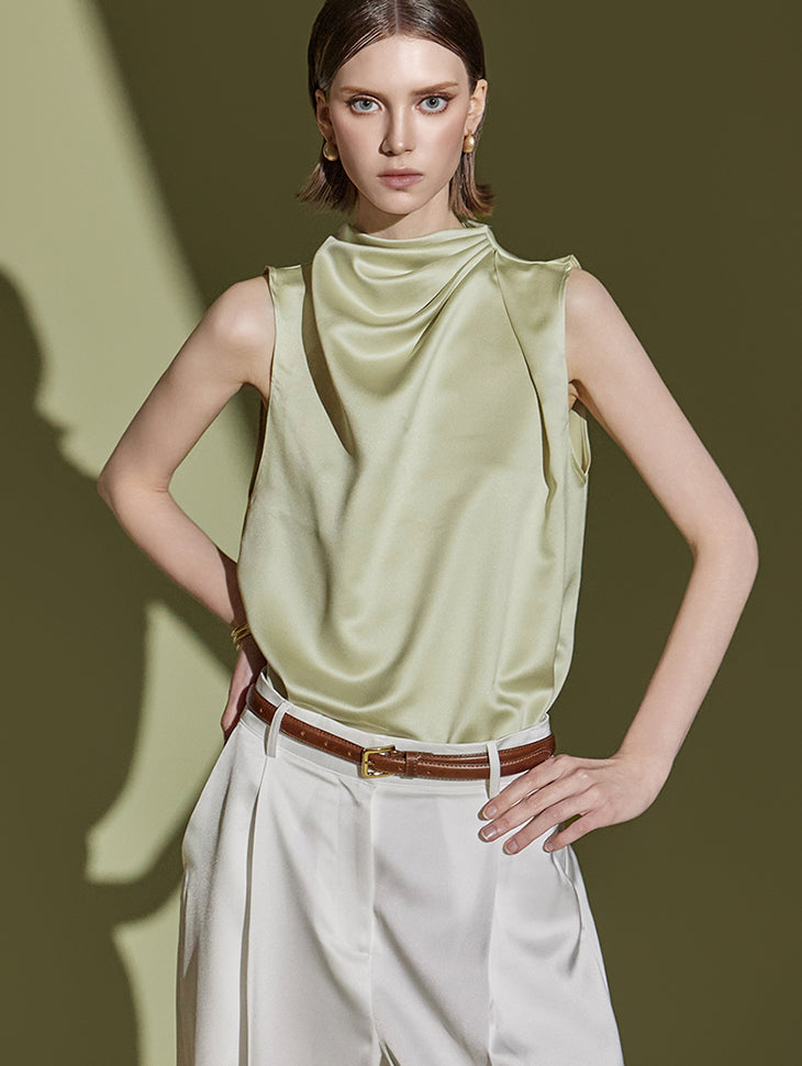 B2955 Cowl-neck Blouse