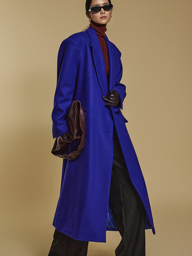 J2495 翻领羊毛大衣