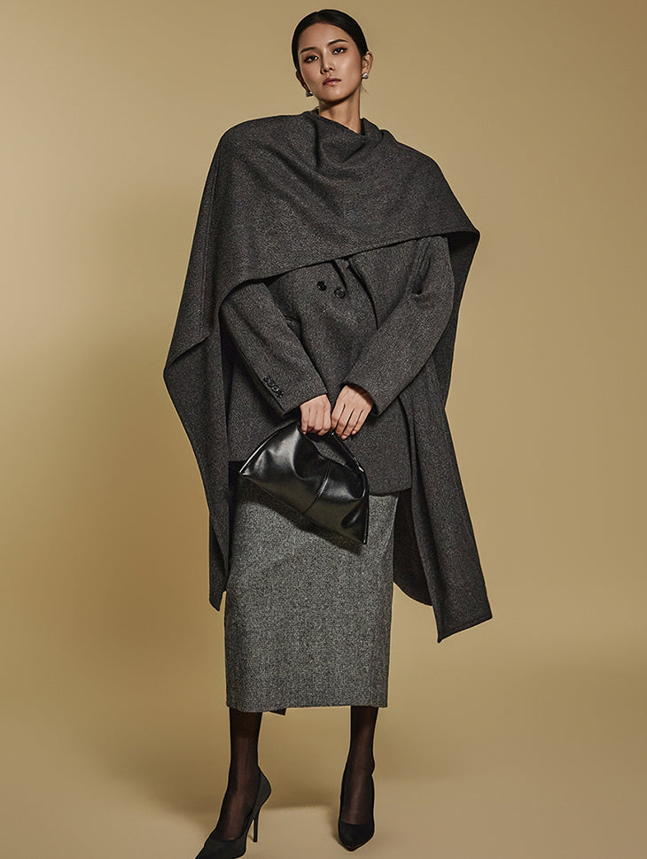 J2492 羊毛披肩夹克