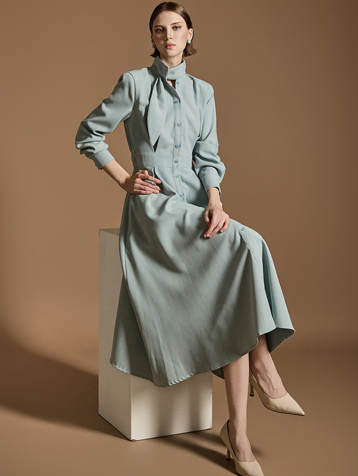 D5137 领带连衣裙