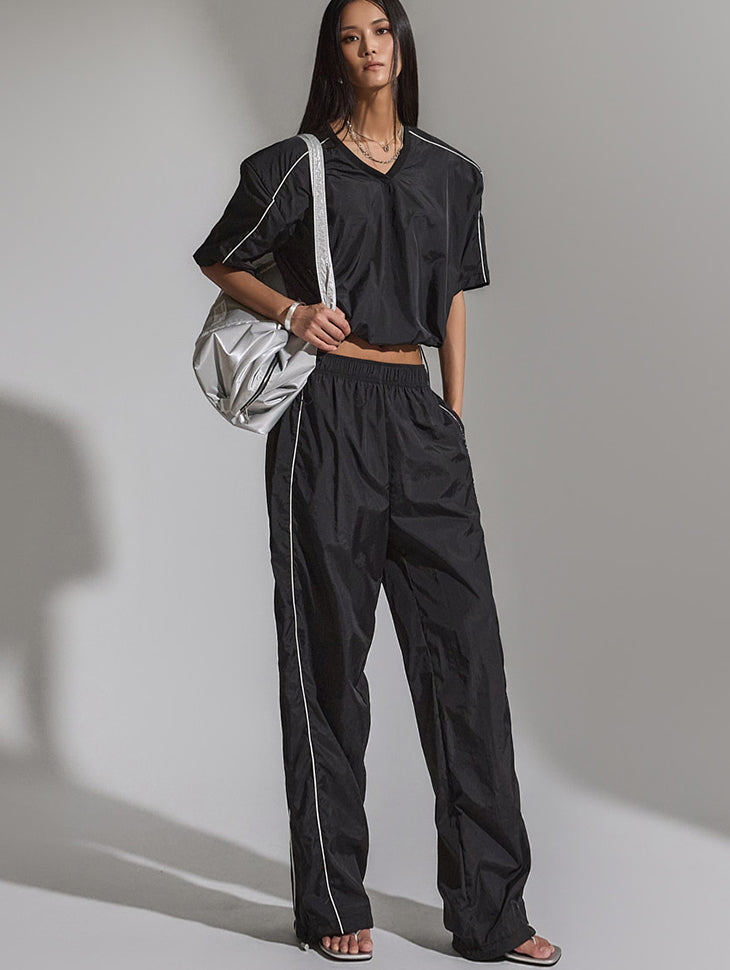 TP1891 テーピングライン トップス&パンツセット