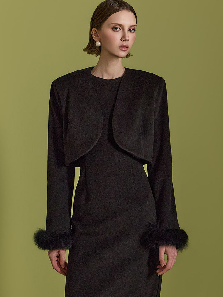 J2553 ファーボレロジャケット