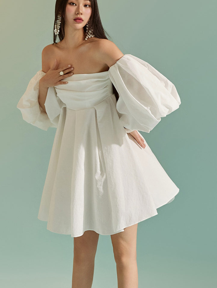 D9351 露肩迷你连衣裙