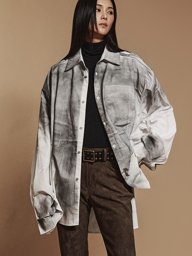 S683 复古洗水衬衫